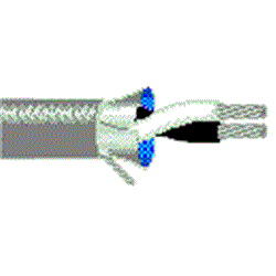 Belden 1 Pair Twisted Analog Audio Cable 22AWG Foil Screen  Chrome Sheath - 305m Reel